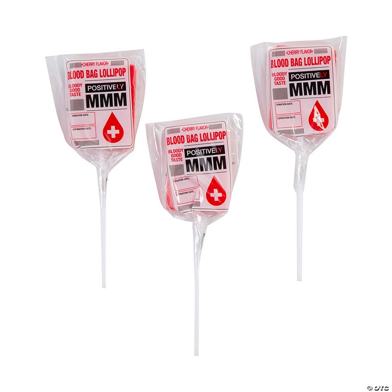 Blood Bag Character Lollipops – 30 Pc.