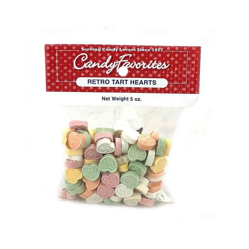 Brach’s Retro Tart Hearts 5 Ounce Peg Bags