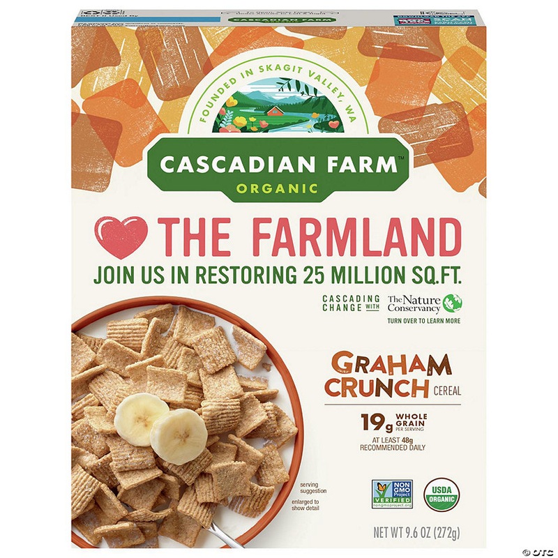 Cascadian Farm Cereal Graham Crunch 9.6 Oz (Pack of 10)