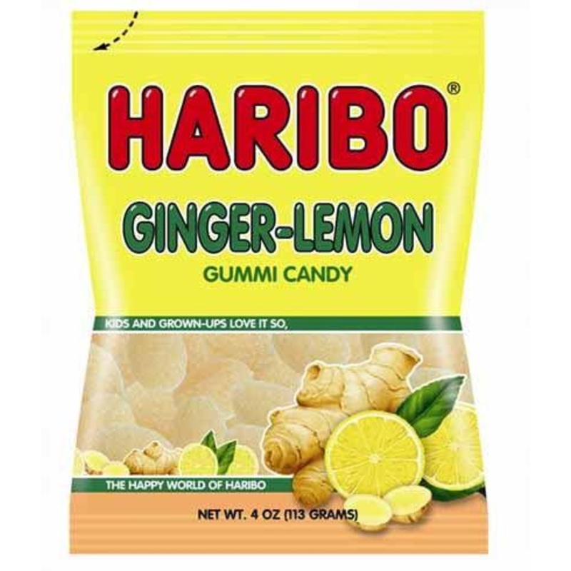 Haribo Ginger Lemon Gummi Candy Bags