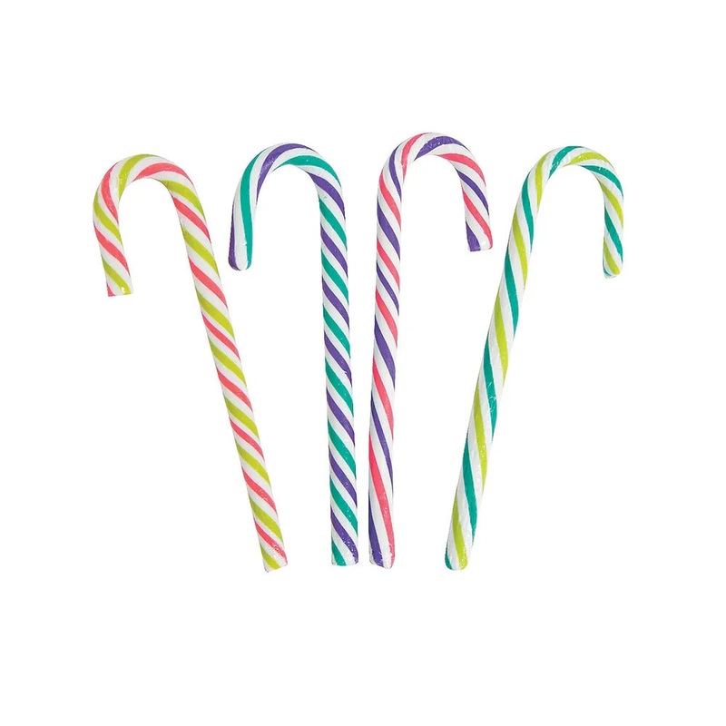Holiday Brights Candy Canes: 24-Piece Pack