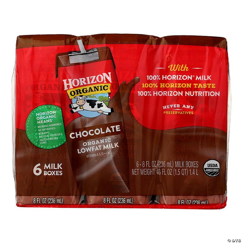 Horizon Organic Dairy Milk – Organic – 1 Percent – Lowfat – Box – Chocolate – 6/8 oz – case of 3