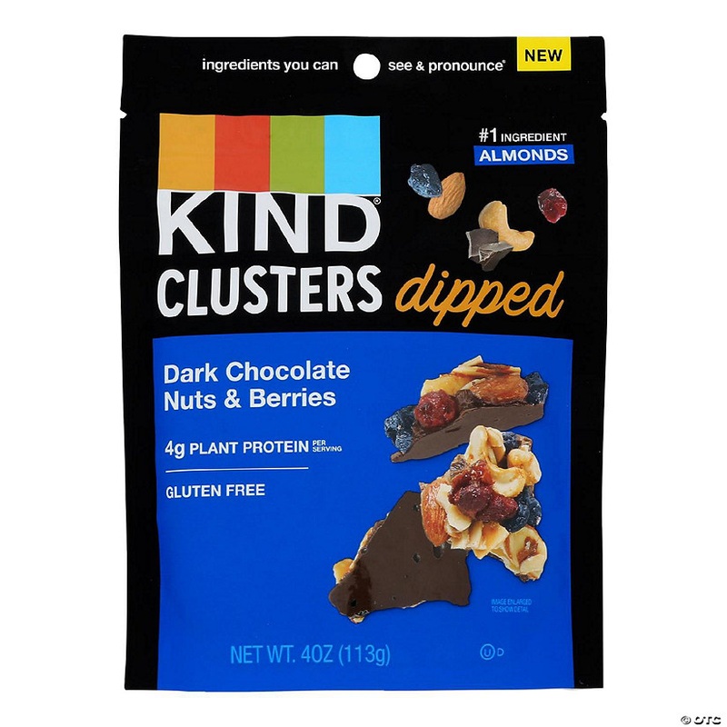 Kind – Clstr Dip Dkchoc Nut/brry – Case of 8-4 OZ