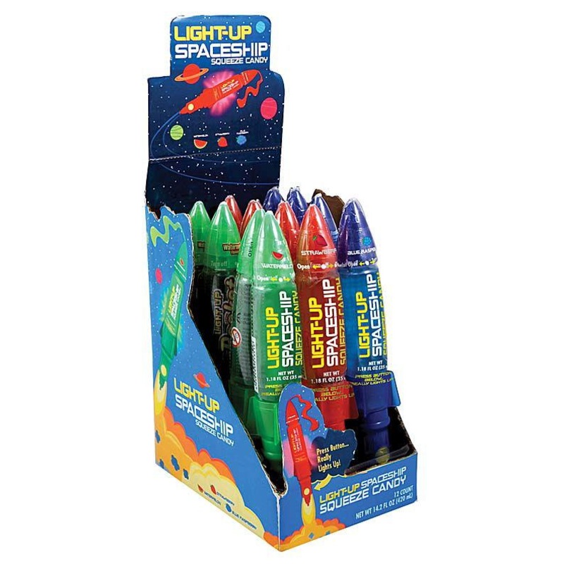 Light Up Space Ship Squeeze Candy
