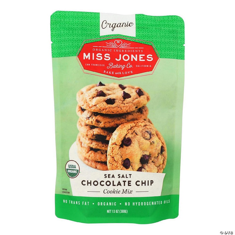 Miss Jones Baking Co Sea Salt Chocolate Chip Cookie Mix – Case of 6 – 13 OZ