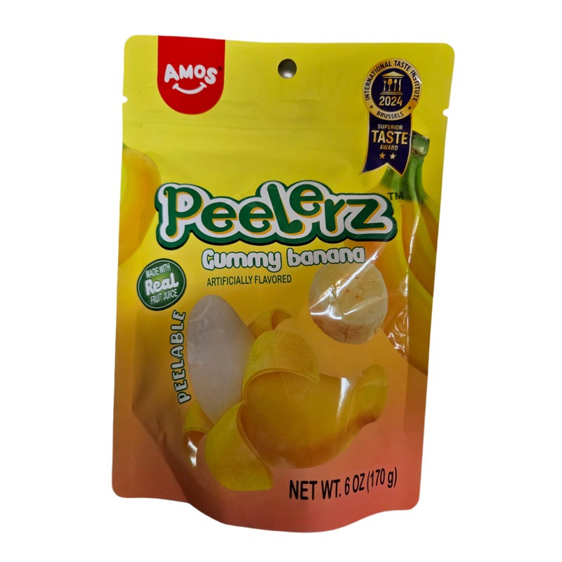 Peelerz Banana Gummy Candy Peg Bag