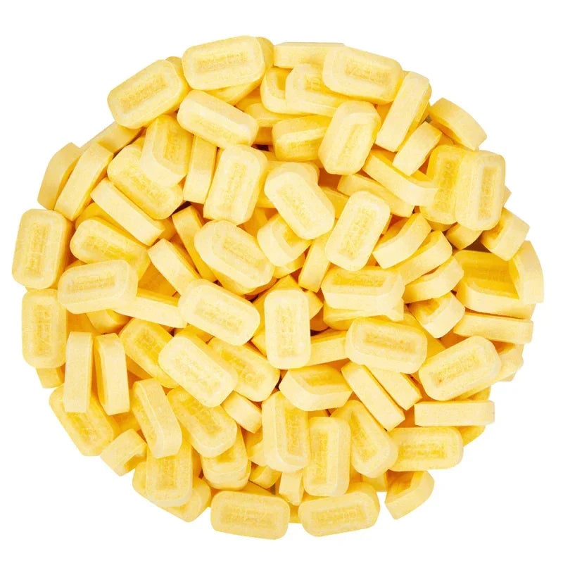 PEZ Lemon Bulk Unwrapped Candy – Yellow: 20LB Case