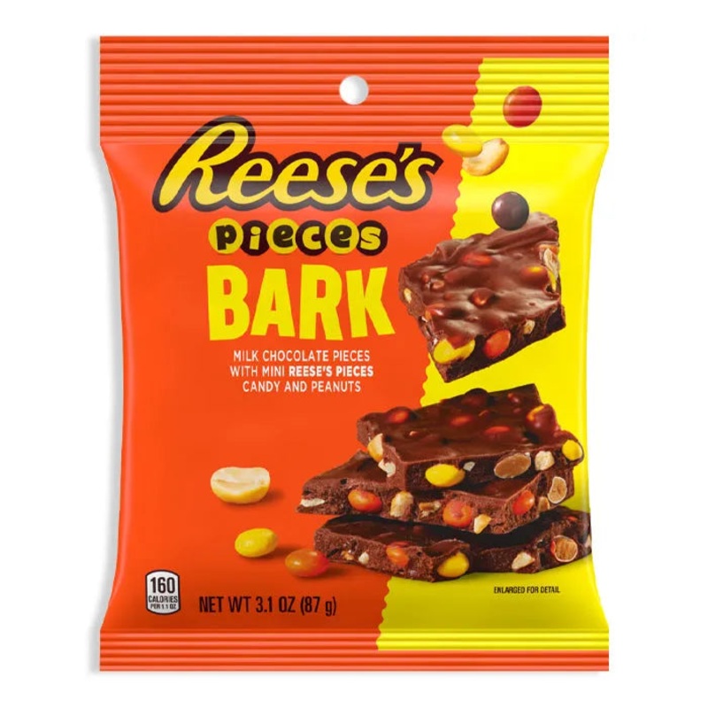 Reese’s Pieces Bark with Peanuts Peg Bags: 12-Piece Box