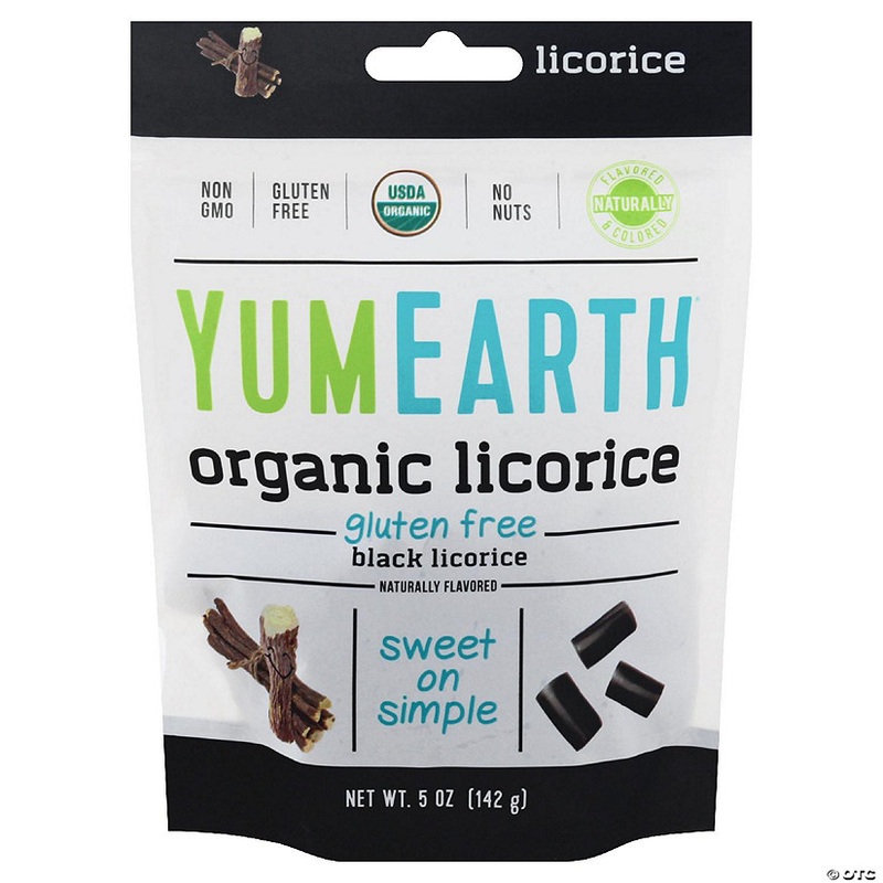 YumEarth Organic Black Licorice 5oz Pack of 6