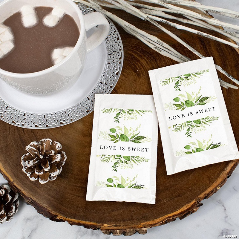 12 Pcs Wedding Hot Cocoa Party Favors Hot Chocolate Packets – Botanical