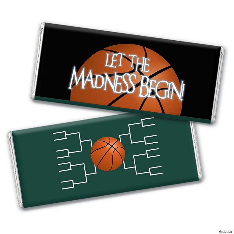12ct Basketball Party Candy Favors Chocolate Bars Let the Madness Begin  – Forest