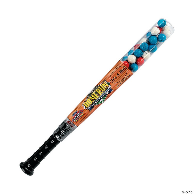 18″ Dubble Bubble Bubble Gumball-Filled Plastic Baseball Bat