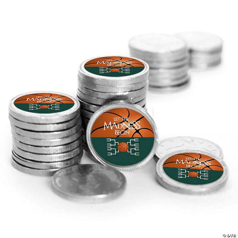 84ct Basketball Party Chocolate Coins – Forest