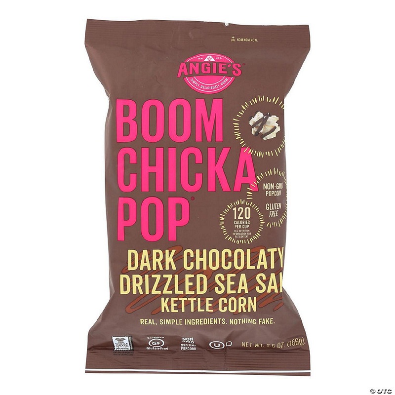 Angie’S Kettle Corn  Dark Chocolaty Drizzled Sea Salt – Case Of 12 – 5.5 Oz