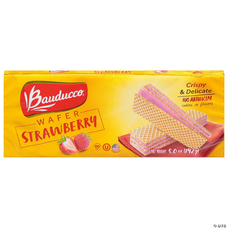 Bauducco Cookie Wafer Strawberry 5 Oz (Pack of 18)