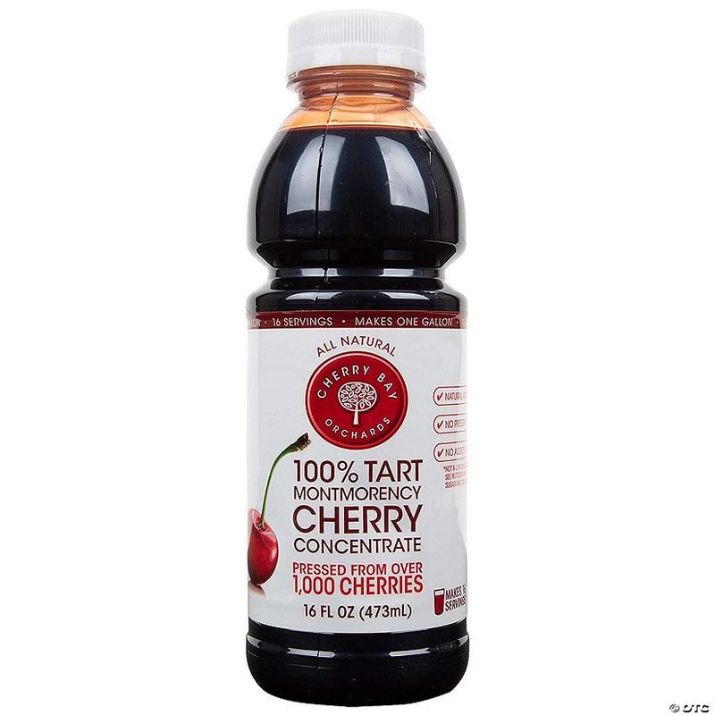 Cherry Bay Orchards Tart Cherry Concentrate – All Natural Juice to Promote Healthy Sleep, 16oz Bottle