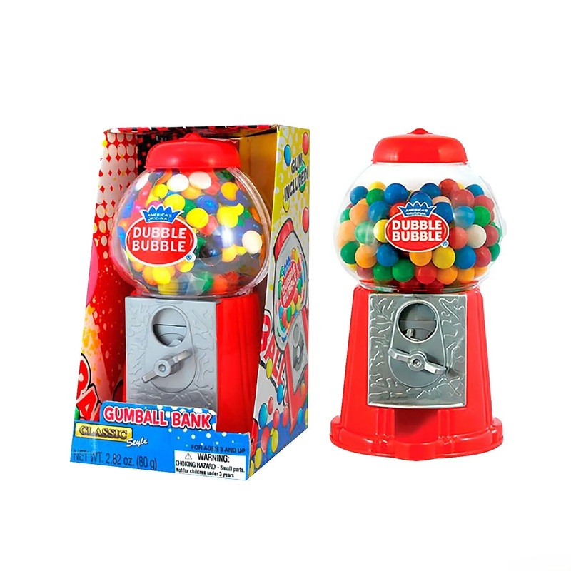 Classic Gumball Machine with Dubble Bubble Gumballs