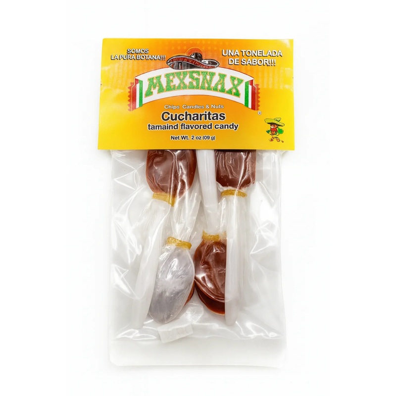 Cucharita Tamarind Candy Spoons Peg Bag: 12-Piece Case