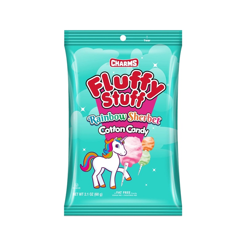 Fluffy Stuff Unicorn Rainbow Sherbet Cotton Candy Bags