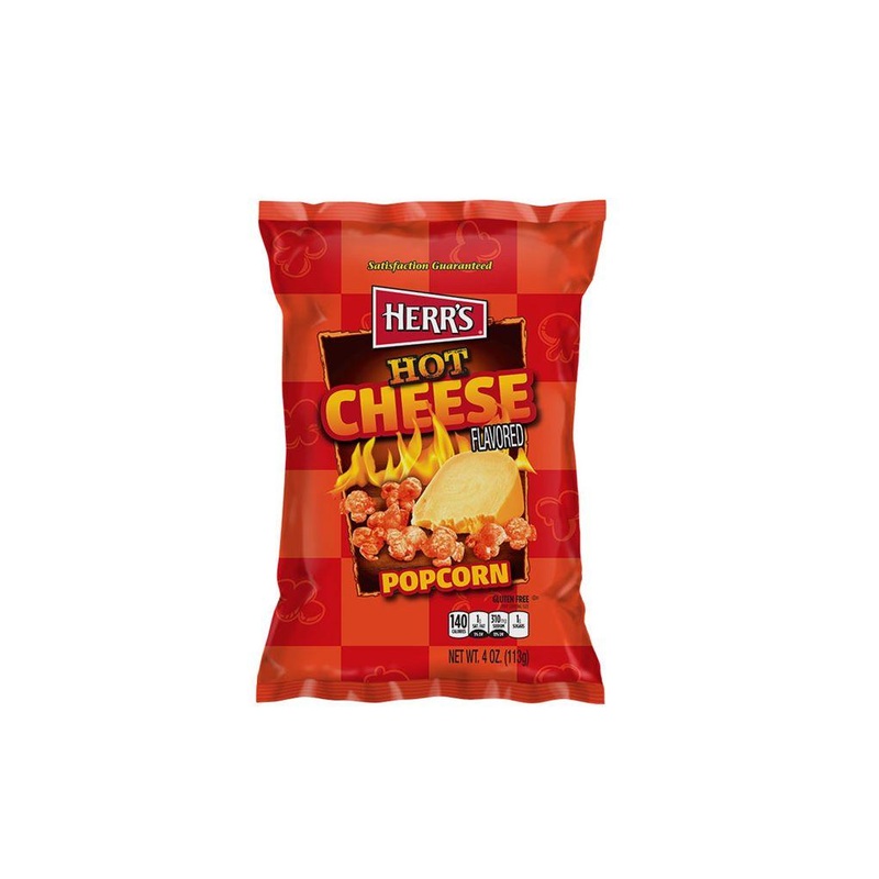 Herrs Hot Cheese Flavored Popcorn Bags