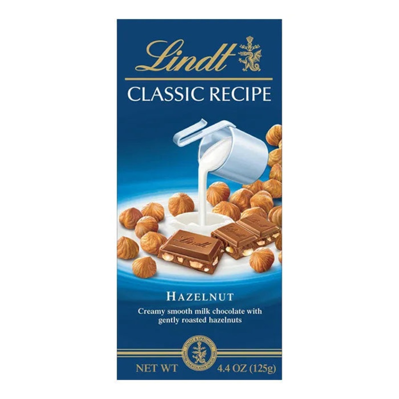 Lindt Milk Chocolate Hazelnut Bars: 12-Piece Box