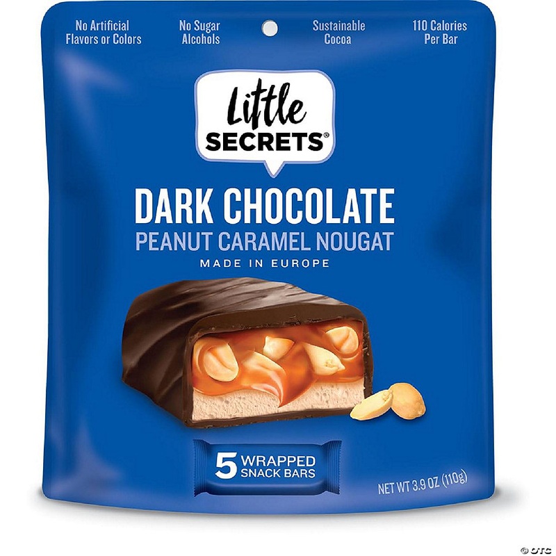 Little Secrets LLC Chocolate Dark Peanut Butter Nougat 3.9 oz (Pack of 6)