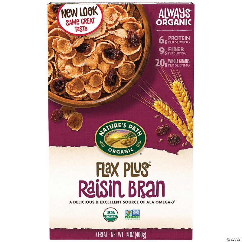 Natures Path Cereal Flakes Flax Plus Organic 14 oz (Pack of 12)