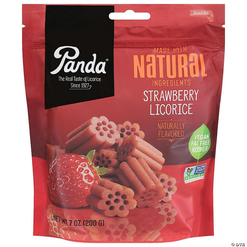Panda Licorice Chew Strawberry 7 oz (Pack of 8)
