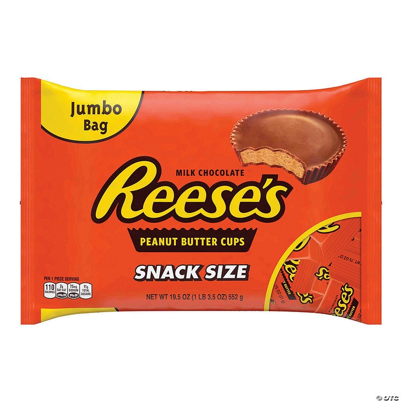 REESE’S Snack Size Peanut Butter Cups – 19.5oz bag