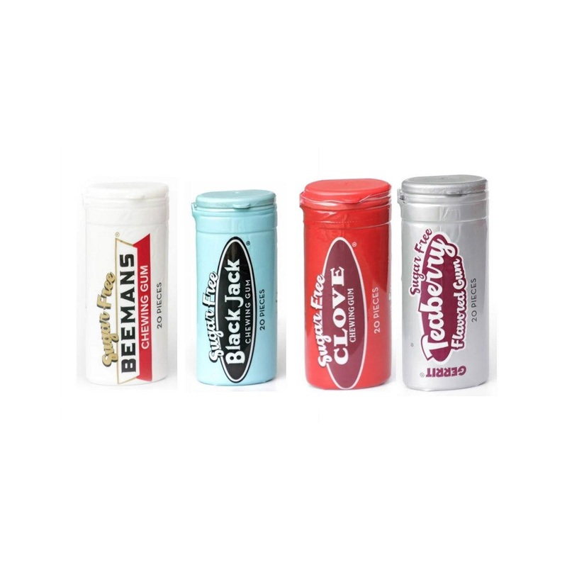 Retro Sugar-Free Gum Assortment – Beemans, Blackjack, Clove, and Teaberry