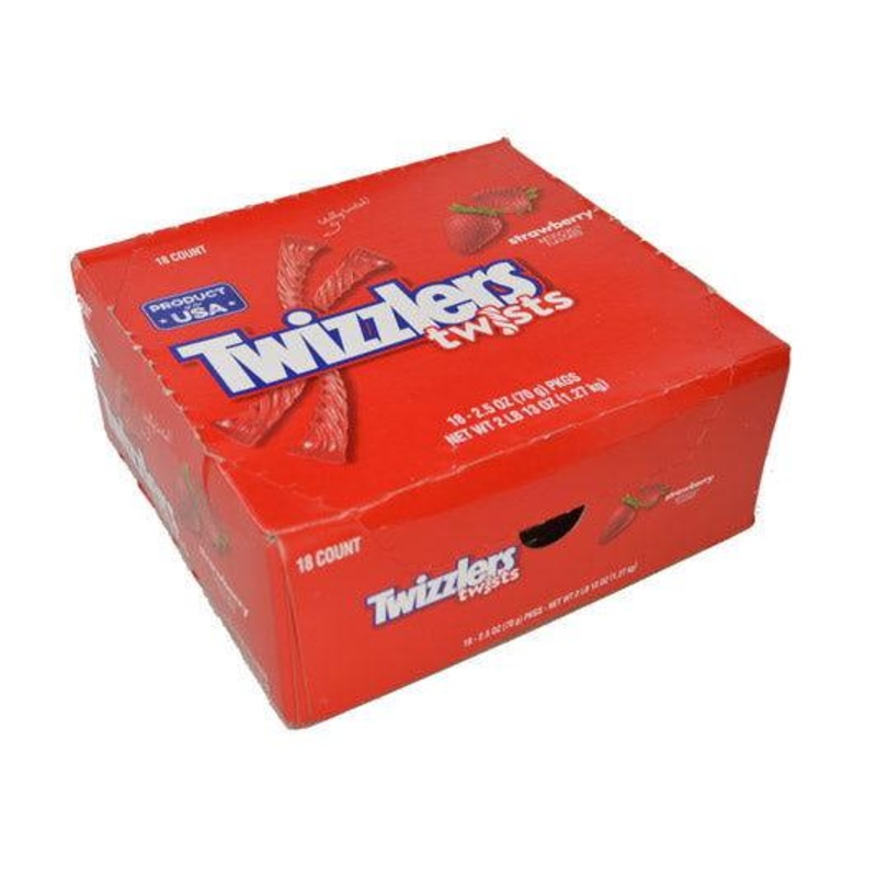 Twizzlers Twists Strawberry Flavored Licorice 2.5 oz. Bag