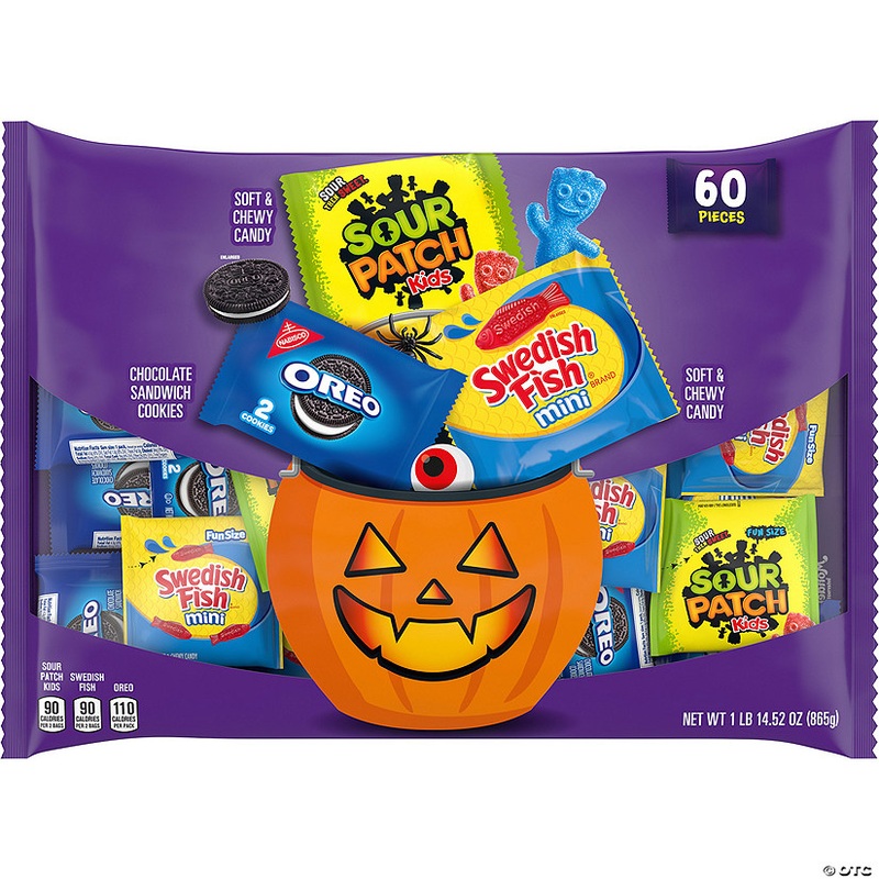 30.5 oz. Sour Patch Kids, Swedish Fish & Oreo Mixed Variety Pack  60 Pc.