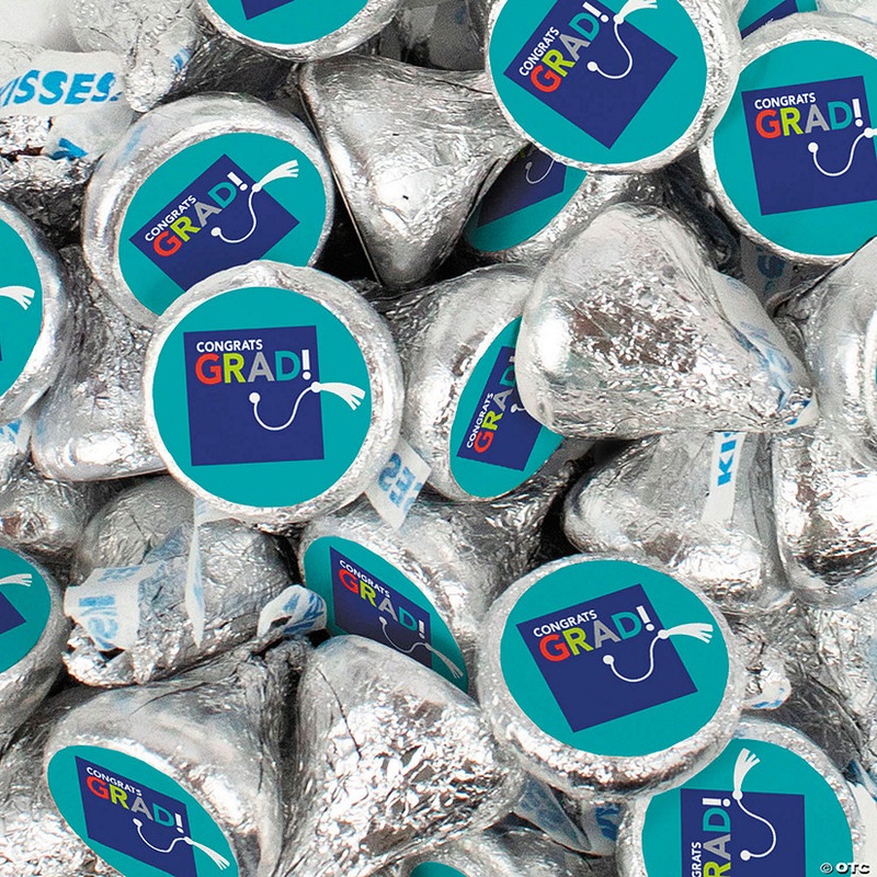 8 oz. Congrats Grad Hersheys Kisses Chocolate Candy – 50 Pc.