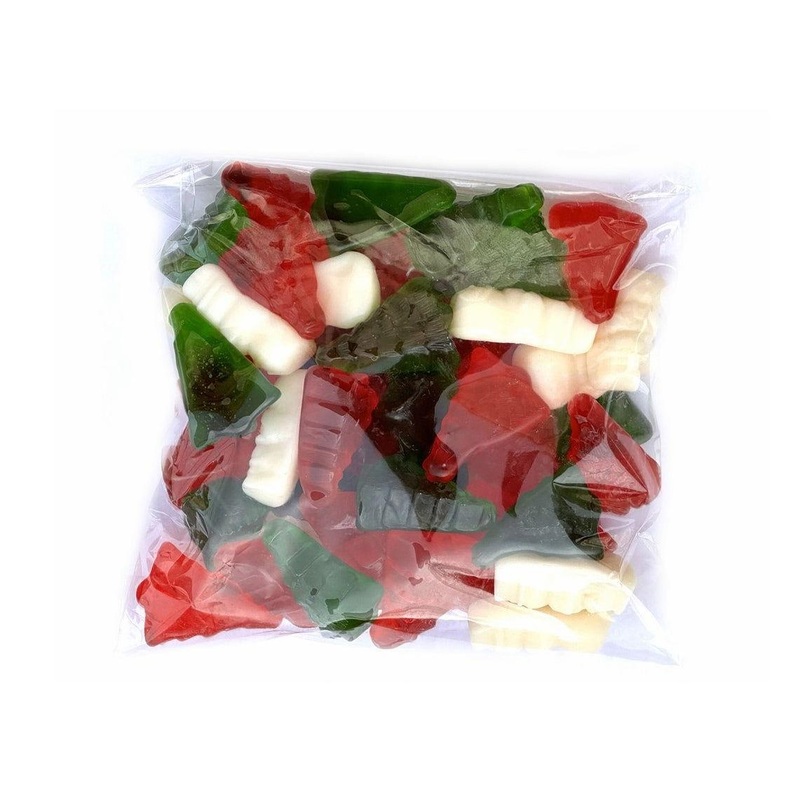 Gummi Snowmen and Christmas Trees Flat Bags