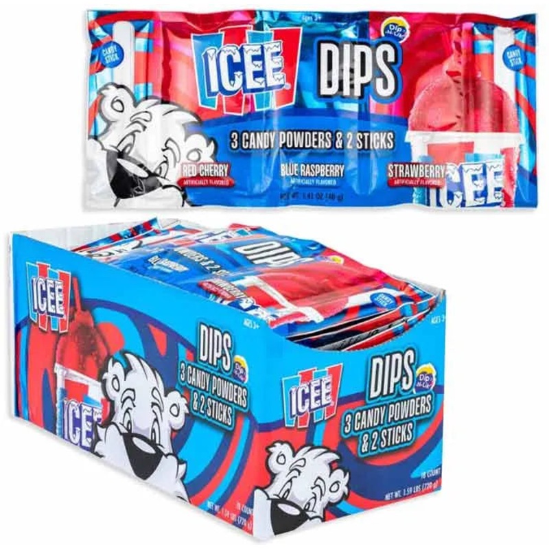 ICEE Dips 3 Flavor Strip: 18-Piece Display