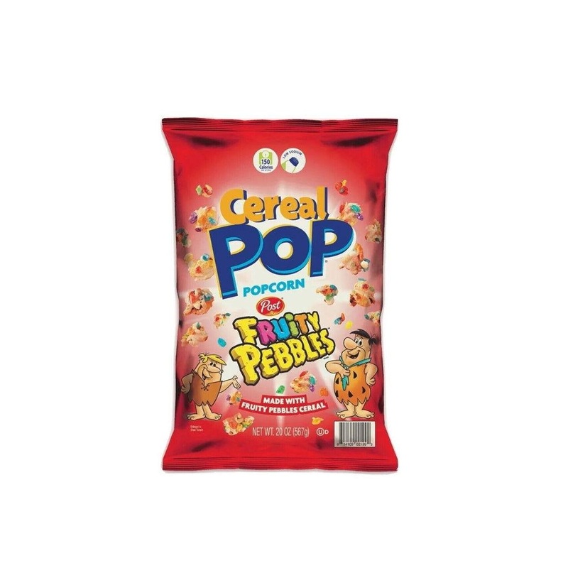 Post Cereal Pop Fruity Pebbles Popcorn 20 oz. Bag