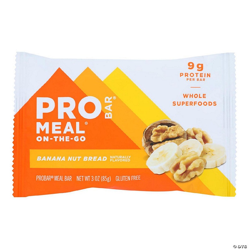 Probar Meal Bar, Banana Nut Bread  – Case of 12 – 3 OZ