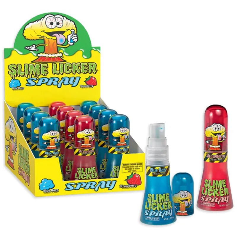 Slime Licker Spray Candy: 12-Piece Display
