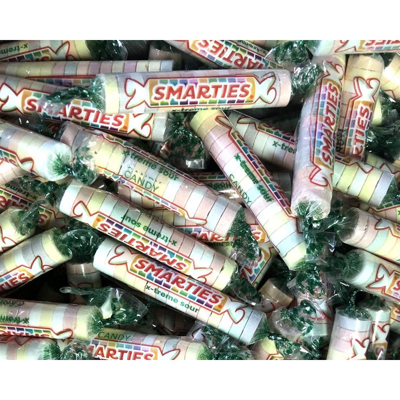 Smarties Extreme Sour Candy Roll Wafers