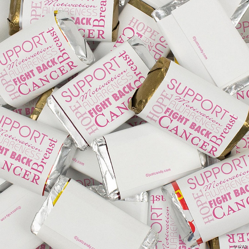 102 Pcs Breast Cancer Awareness Candy Hershey’s Miniatures Chocolate – Pink