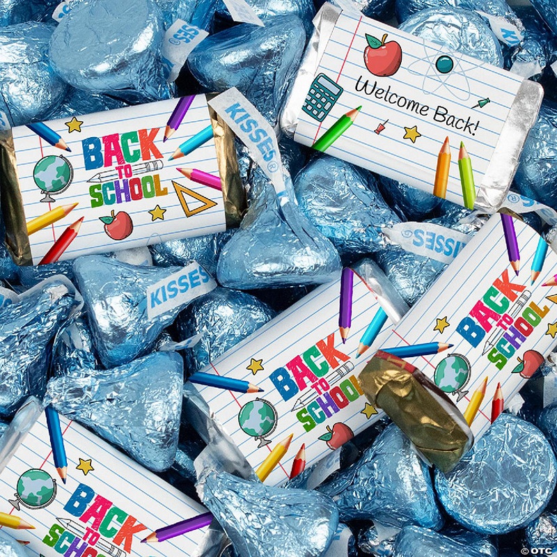 128 Pcs Back to School Candy Classroom Supplies Hershey’s Chocolate By Just Candy (1.58 lbs)