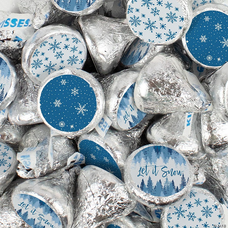 180 Pcs Christmas Candy Chocolate Hershey’s Kisses Bulk (2lb) – Let it Snow
