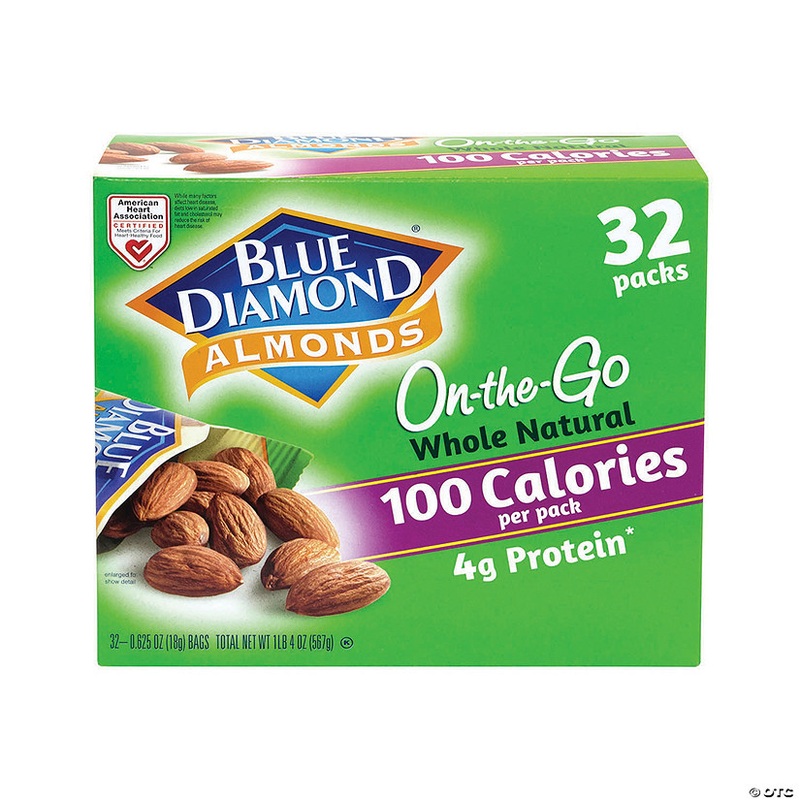 BLUE DIAMOND Almonds Grab & Go Bags – 32 Pieces