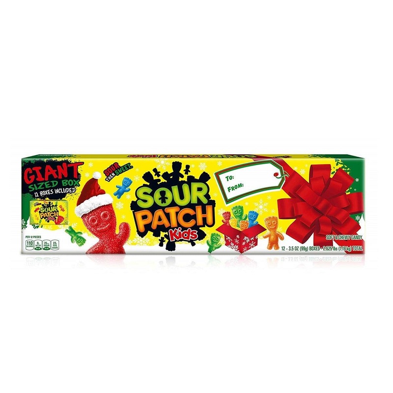 Christmas Giant Sour Patch Gift 3.1 oz. Boxes