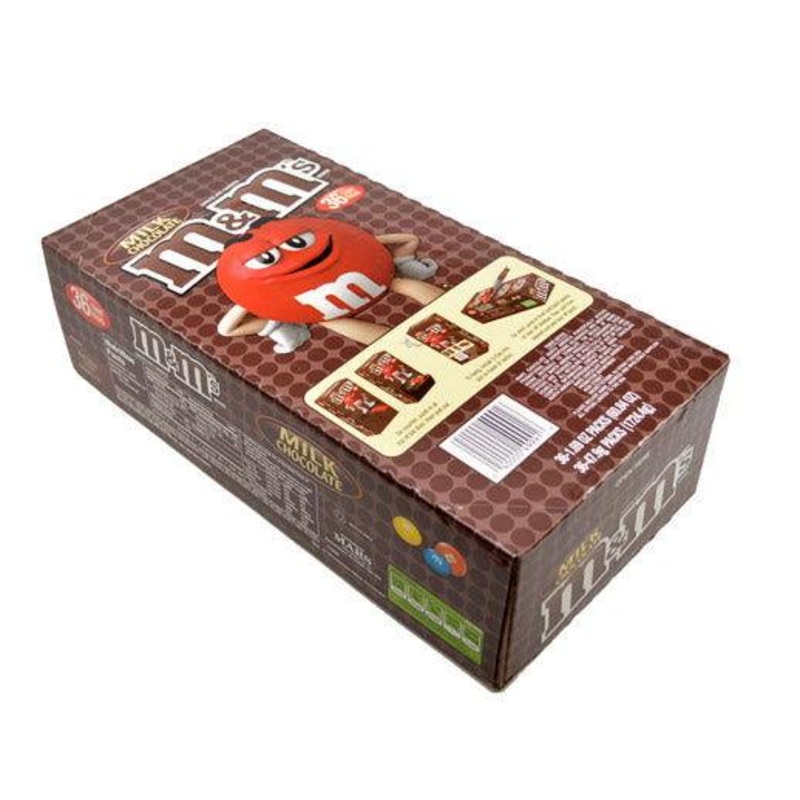 M&M’s  Milk Chocolate Candies – 36 / Box