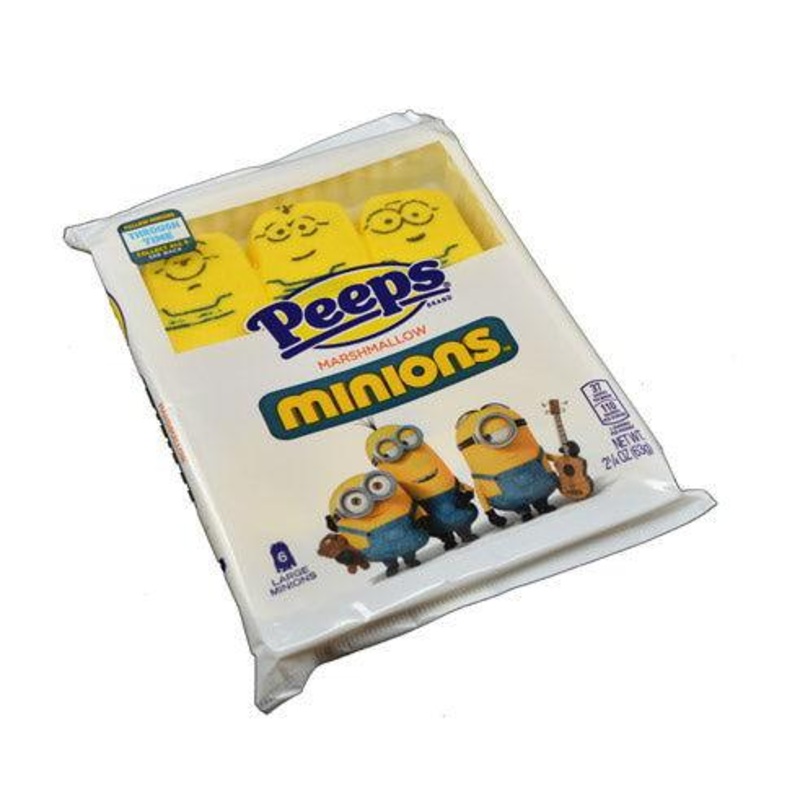 Marshmallow Peeps Minions 6 Pack Tray