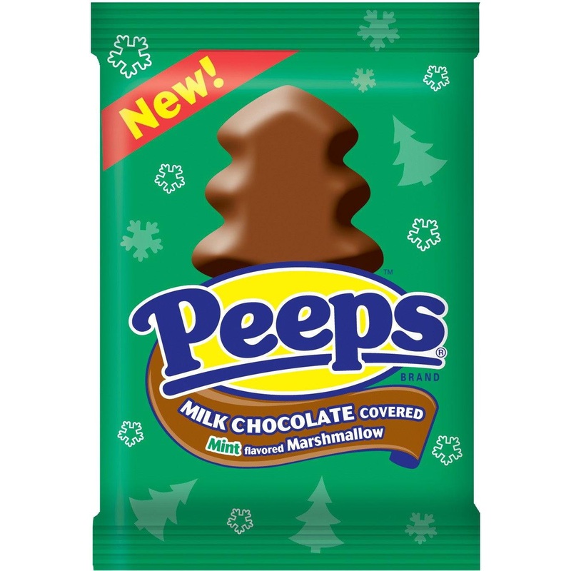 Peeps Milk Chocolate Covered Mint Flavored Marshmallow Trees