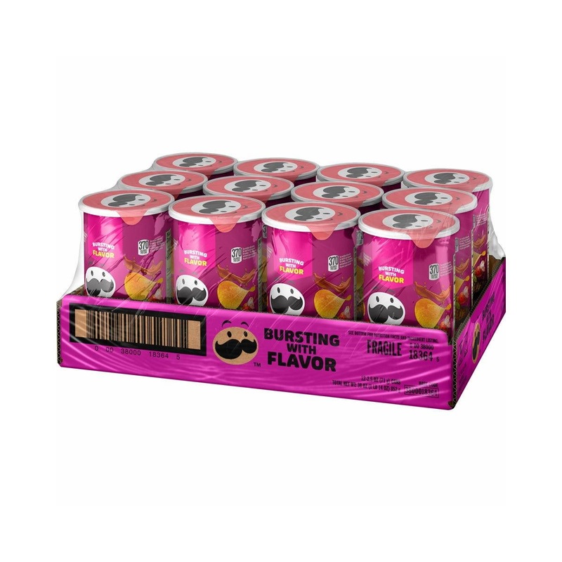 Pringles BBQ “Grab n’ Go” Potato Chips 2.5 oz. Can
