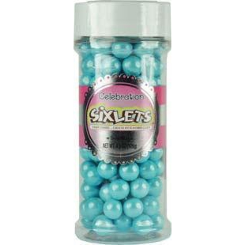 Shimmer Powder Blue Sixlets Jars