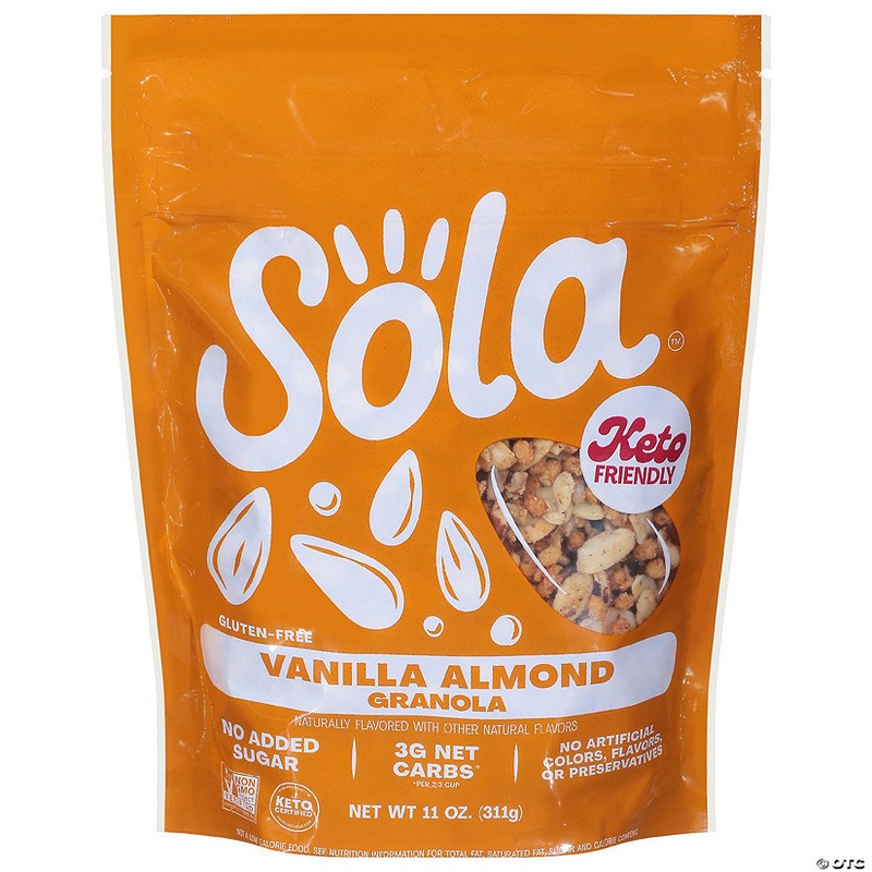 Sola Granola Vanilla Almond 11 oz (Pack of 6)